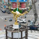 KANO王牌投手雕像 重返噴水圓環