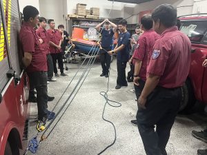 南消西港分隊義勇消防繩索救援訓練