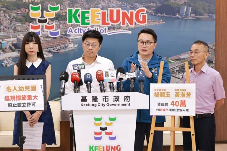 名人幼兒園不當對待案 基市府鐵腕廢止設立許可