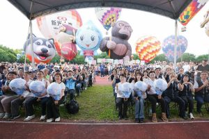 全球唯一媽祖熱氣球首度飛台中