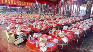 南鯤鯓代天府中元普度 席開千桌