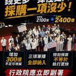 賴政府批無人機條例「不符建軍需求」 國民黨嗆：錢更多、彈性更大、採購一項沒少，到底哪裡不夠？ 卓揆不會做就換人做