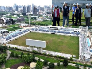 中市國際足球運動園區將完工 陳大田前往視察