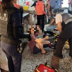婦逛市場不慎滑倒 福德警消到場協助送醫