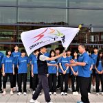 國際少年運動會在花蓮縣舉行 教育局長授旗台中代表隊出發