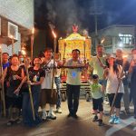 布袋過溝火燈夜巡 祈地方平安