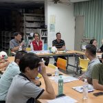 林欽榮偕同專業技師視察壽山國中校區 現勘建物及擋土牆暫無安全疑慮