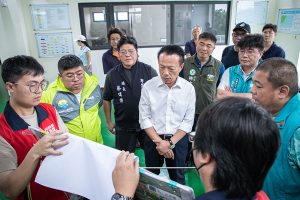 翁章梁視察防汛整備 籲民眾減少非必要外出