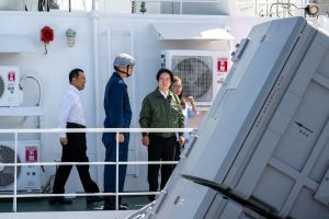 視導漢光演習 賴清德登八里艦檢視戰力防護及應變作為