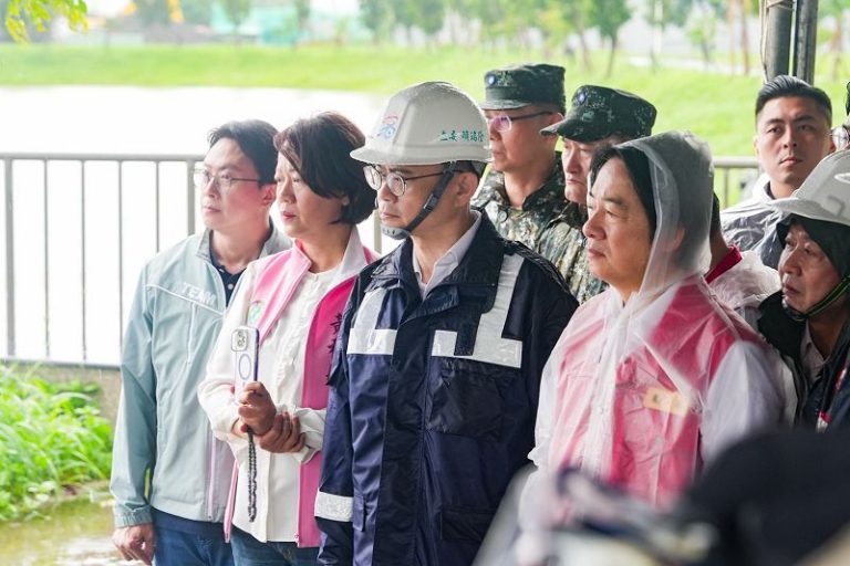 陪同賴總統視察岡山、永安治水 賴瑞隆：中央地方攜手提升高雄防洪韌性