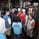 基隆豪雨成災 謝國樑夜赴現場視察復原作業