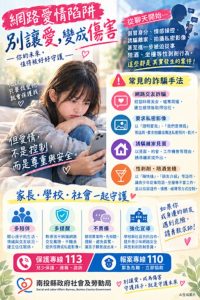 投縣府提醒 青少年網路交友風險不容忽視