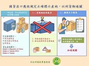 臺灣製造標示有規定 出貨前先檢核