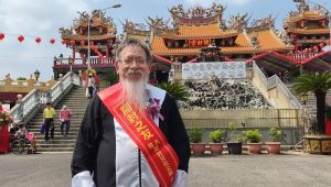 司改黨高雄市長候選人張靜 大寮包公廟提「鐵權市長」政見