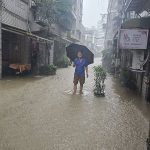 基隆多處傳出淹水狀況 謝國樑坐鎮災變中心