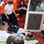 張啟楷競總成立 豔陽高照高溫曬暈國民黨市黨部主委蔡明顯 送醫救治
