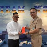 前往海軍後指部 童子瑋慰勞軍人