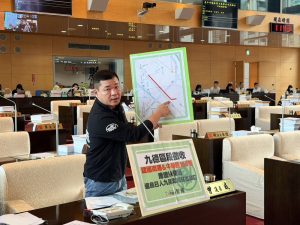 曾威議員關心九德區段徵收後續交通建設及捷運九張犁站南側出口開放進度