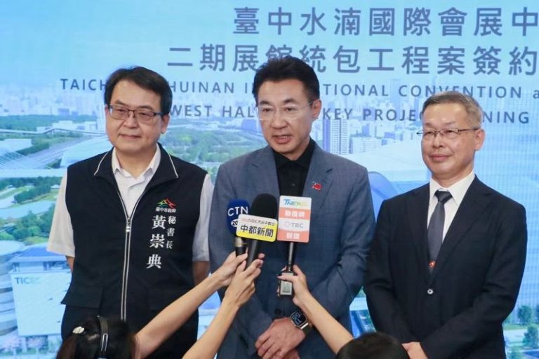 江啟臣要讓水湳蛻變為中台灣接軌國際的經貿門戶