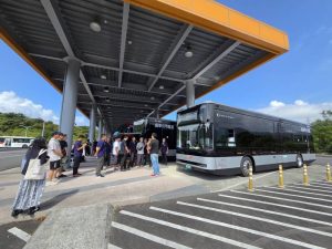 基隆電動公車交車 進行車輛測試
