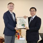 駐台北韓國代表部新任代表黃載皓拜會黃偉哲 共促台韓交流再升級