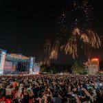 日月潭花火音樂嘉年華全景煙火震撼夜空