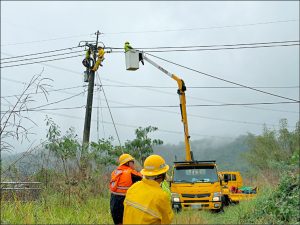 薔琵颱風 南投累積5000戶停電已全數復電