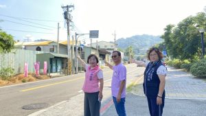 潭興路拓寬將完工 楊瓊瓔再爭取9座電桿地下化