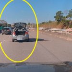 上班途中車拋錨卡橋中央 豐原警及時伸援