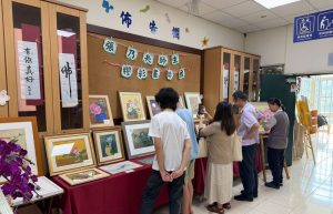 張乃夫師生膠彩畫聯展 中寮鄉圖展出
