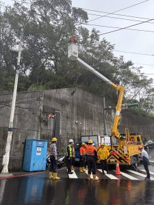台電基隆區營業處積極搶修 已復電75%