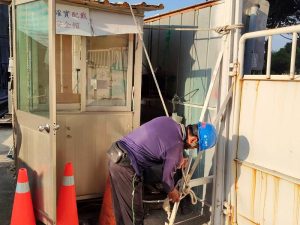 因應薔琵颱風來襲 高雄工務局加強建築工地防颱巡查