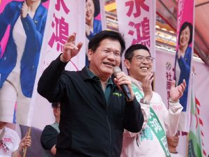 林佳龍為周永鴻站台 盛讚十項全能議員