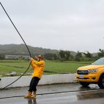 薔琵狂風掃桃園台電連二日動員搶修