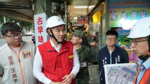 薔琵颱風逼近 謝國樑視察防汛排水