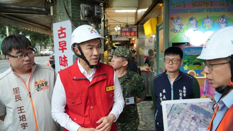 薔琵颱風逼近 謝國樑視察防汛排水