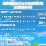 基隆關公布國慶光復通關措施