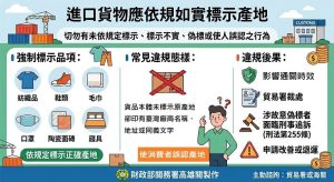 高雄關籲請進口人應依規定正確標示產地　確保通關順暢