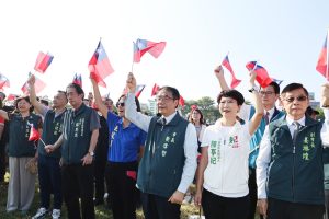 黃偉哲與市民 歡慶雙十國慶